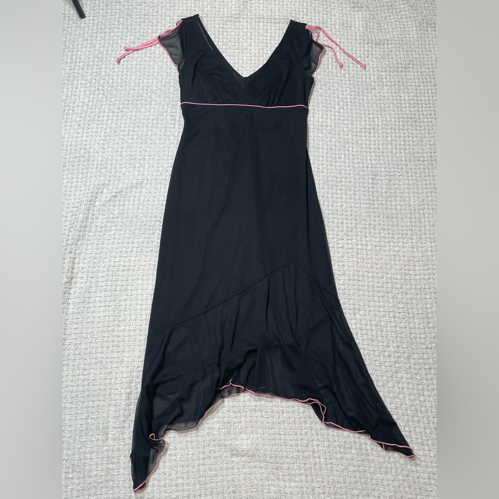 Vintage 90’s Y2K Cocktail Prom Party Dress Black & Pink Byer Too Size Small - Picture 8 of 16